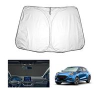 [Update] GAFAT Compatible con Ford Puma 2020-2026 2027 Parasoles Interior, Puma ST Line 2025 Accesorios Parabrisas, Protector Solar Lunas Delanteras, Enfriamiento, Protección UV, UPF 50+