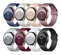 Upeak Correa de silicona para Samsung Galaxy Watch 7/6/5/4 40/44 mm y 43/47 mm Classic/Pro/45 mm/42/46 mm Classic, 20 mm brazalete deportivo para hombre y mujer, color Morandi