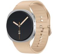 Upeak Correa Deportiva Compatible con Samsung Galaxy Watch 8 Correa 40mm 44mm, Pulsera de Silicona de Repuesto para Samsung Galaxy Watch 8 Classic 46mm Hombre Mujer, Milktea