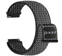 Upeak Nylon Correa 22mm Compatible con Garmin Venu 3 Venu 2 Vivoactive 4 Forerunner 265, Correa deportivo para Amazfit Balance Samsung Galaxy Watch 3 45mm Gear S3 Classic, NegroGris
