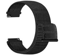 Upeak Nylon Correa 22mm Compatible con Garmin Venu 3 Vivoactive 4 Forerunner 265 255, Correa deportivo para Amazfit Balance Samsung Galaxy Watch 3 45mm Gear S3 Classic, Negro
