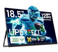 UPERFECT 18,5 Pulgadas 120Hz Monitor Portátil para Juegos con Pantalla IPS Mate Full HD 1920 x 1080 USB C Mini HDMI para Laptop, PC, Teléfono Móvil, PS4/5, Xbo, Raspb Pi, Compatible con VESA