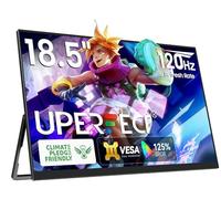 UPERFECT 18,5 Pulgadas 120Hz Monitor Portátil para Juegos, Full HD (1920 x 1080), Pantalla Mate, USB-C, Mini HDMI para PC, Laptop, Teléfono Móvil, PS-4/5, Xbo, Carcasa Metálica, Compatible con VESA