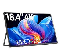 UPERFECT 18 Pulgadas 4K Monitor Portátil con Mate Eye-Care IPS Display UHD 3840 * 2160 Soporte Integrado USB C Mini HDMI para Laptop PC Smartphone Switch Xbo PS4/5, Pantalla Móvil Montaje VESA
