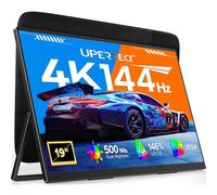 UPERFECT 19" Monitor Portátil 4K 144Hz Gaming Monitor QLED 3840×2160 146% sRGB HDR10 2000:1 500Nits 0.1ms Diseño con Soporte Integrado y VESA, Monitor de Viaje para Laptop, PC y Consola deJjuegos