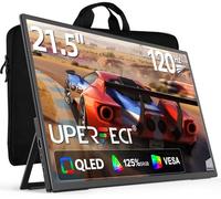 UPERFECT Monitor Portátil 21,5 Pulgadas 120Hz Portable Monitor 1300:1 1080P Full HD IPS Soporte Integrado HDMI USB C para Consola de Juegos Portátil, Carcasa de Metal, Compatible VESA