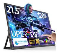 UPERFECT 21.5 Pulgadas Portable Monitor Touchscreen 120Hz Monitor Portátil Pantalla Táctil con VESA 1300:1 1920*1080 Full HD USB C para PC Portátil Consola de Juegos, Carcasa Metálica, Compatible VESA