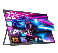 UPERFECT Monitor Portátil 22 Pulgadas 2K, Pantalla Móvil Display IPS 2560 * 1440 Soporte Integrado Mini HDMI USB C para PC Laptop Smartphone Xbo Switch PS4/5, Segundo Screen Compatible con VESA