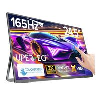 UPERFECT 24,5" 2K 165Hz Tácti Monitor Portátil 2560 * 1440 QHD 100% sRGB IPS Mate con Ssoporte Ajustable de 180° Mini HDMI USB-C para PC Laptop Consola de Juegos, Compatible con VESA
