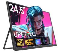 UPERFECT Monitor Portátil de 24,5 Pulgadas 2K 165Hz Pantalla Móvil con Screen IPS QHD de 2560 x 1440 Mini HDMI USB C para Consola de Juegos PC Laptop, Cuerpo de Metal, Compatible con VESA