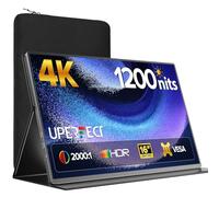 UPERFECT 4K 16" Portable Monitor + Funda para Portátil | 1200 Nits Laptop Monitor | 3840 * 2400 UHD | 145% sRGB 2000:1 16:10 | VESA & Smart Case | Outdoor Screen for Laptop Mini PC Phone Game Consoles