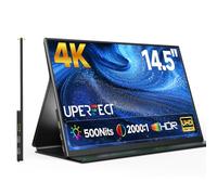 UPERFECT 4K Portable Monitor, 14.5" UHD 3840x2140 Laptop Display with Smart Cover, 16:10 Matte IPS Screen, 100% sRGB, 1.06 Billion Colors, 500 Nits Brightness, Metal Frame for PC/Mac/Phone