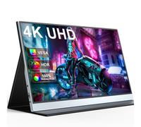 UPERFECT 4K QLED 15,6 Pulgadas Monitor Portátil 1500:1 500 Nits 100% AdobeRGB 3840 x 2160 UHD Pantalla Mate Eye-Care para PC Laptop Consola de Juegos, Cuerpo de Metal, Compatible con VESA