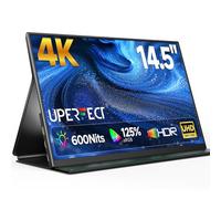 UPERFECT Monitor Portátil 14.5" 4K 3840x2400 UHD 125% sRGB 600Nits 2000:1 Contraste 16:10 Mate, Diseño Ultraplano de Aluminio, Monitor de Viaje para PC, Portátil, Teléfono y Consola de Videojuego