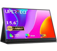 UPERFECT Monitor Portátil 15,6 Pulgadas Pantalla Portatil 1920 x 1080 Full HD IPS Pantalla Móvil con HDMI USB C para Laptop PC Smartphone PS4/5 Switch con Funda Protectora, Compatible con VESA