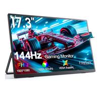 Monitor Portátil UPERFECT 17,3 Pulgadas 144Hz con Pantalla IPS Full HD de 1920 x 1080 Mini HDMI 2 USB C para PC Teléfono Móvil PS4/5 Switch Xbo, Compatible con VESA