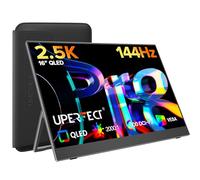 UPERFECT Monitor Portátil 2.5K 144Hz 16 Pulgadas para Juegos, Pantalla QLED 100% DCI-P3, QHD, 400 Nits, 2000:1, USB-C y HDMI, Segunda Pantalla para Laptop y Consolas de Videojuegos, Montaje VESA