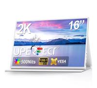 Monitor Portátil UPERFECT 2K 16 Pulgadas, Pantalla QHD 2560x1600 1200:1 500 Nits 16:10, HDMI Estándar & 2 Puertos USB-C, Screen Mate IPS Eye Care, Borde Estrecho con Marco de Metal, VESA & Smart Cover