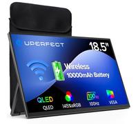 UPERFECT Monitor Portátil Inalámbrico con Batería 10000mAh,18.5" 100Hz Monitor Gaming Portátil 1080P 145% sRGB QLED con Soporte, Bolsa & VESA, Gran Segunda Pantalla para Laptop, PC, Consolas de Juego
