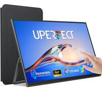 UPERFECT Monitor portátil Táctil 15,6 Pulgadas Ultradelgado 125% sRGB 2000:1 Pantalla Portatil USB C Display FHD 1080P Segundo Monitor para Laptop/PC/Teléfono/Game Console, Soporte VESA