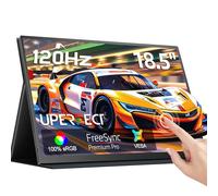 UPERFECT Monitor Portátil Táctil 18.5" 120Hz 1ms Gaming Monitor | FreeSync HDR 400nits 1080P IPS 100% sRGB | VESA y Funda Inteligente | Gran Pantalla de Viaje para Ordenador y Consolas de Videojuegos