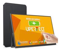 UPERFECT Monitor Portátil Táctil con 8000mAh Batería, 15.6 Pulgadas Pantalla Móvil con Full HD 1080P IPS Mate Eye-Care Display USB C Mini HDMI USB C para Laptop/PC/Teléfono/Game Console, Soporte VESA