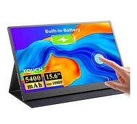 UPERFECT Monitor Portátil Táctil con Batería 15,6 Pulgadas, Pantalla Móvil con Full HD 1080P IPS Mate Eye-Care Display USB C HDMI USB C para Laptop PC PS4/5 Xbo Switch, Compatible con VESA