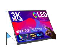 UPERFECT OLED Táctil Monitor Portátil 14", 3K 2880x1800 | 120Hz | 0.1ms | 500 Nits | 120% DCI-P3 | 500000:1 | Diseño Ultrafino para PC, Laptop, Mini PC & Consolas de Juegos, Compatible con VESA
