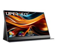 UPERFECT Portable Monitor 15.6 Inch 1080 FHD IPS Monitor with Mini HDMI/Type-C, USB-C with Dual Built-in Speaker and VESA Hole, Smart Cover, External Screen for Laptop/PC/Mac/ PS3/4/5/ Phone