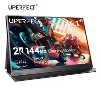 UPERFECT UGame J5 2K 144Hz Monitor para juegos Pantalla portátil de 16,1" 100% sRGB con HDMI USB C HDR Freesync para PS5 Steam Deck Switch XBOX Laptop PC Mac iPhone HUAWEI Phone Extender segunda