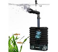 UPETTOOLS Filtro de cama móvil fluidizado para acuario con bomba de agua de 1 W