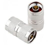 UPEYXDQR 2 conectores RF N macho tipo N macho a tipo N macho, conectores coaxiales RF, paquete de conectores N-macho