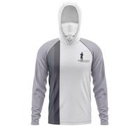 UPF 50+ Sun Protection Hooded Fishing Shirt with Mask UV,Men’s Long Sleeve Fishing Shirt,UV Neck Gaiter Hoodie,Quick-Drying, Breathable (TYP-6,S)