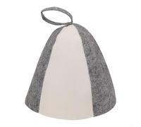 Upfasixy Sombrero de sauna de fieltro grueso para hombres y mujeres, gorro aislante del calor con defensa de la frente y las orejas, entrada de baño cálido para una sauna extendida cómoda (gris y