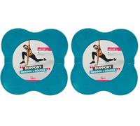 upfit - Soporte de Yoga antideslizante para Rodilla y Muñeca, 100 g, tamaño: 20 x 20 cm, ayuda a las posturas de yoga, limita el dolor, NC (Paquete de 2)