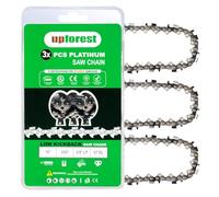 UPFOREST Cadena de motosierra 16 pulgadas cadena de motosierra 3 piezas S57, 3/8" LP Pitch - Calibre 0,50" - 57 eslabones de retroceso bajo compatible con Echo, Shindaiwa, Worx, Echo (91YNS57X3)