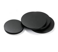 UpGBRF Placa De Plástico ABS Láminas Negro Hojas De Plástico Redondo