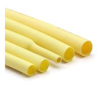 UpGBRF Tubo Termorretráctil PE De Contracción Termocontraible Relación De Contracción 2:1 para El Cableado De Componentes: 2,5 Mm Diámetro,Amarillo