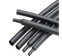 UpGBRF Tubo Termorretráctil PE De Contracción Termocontraible Relación De Contracción 2:1 para Piezas Mecánicas 1,4 Cm De Diámetro,Negro