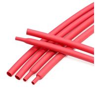 UpGBRF Tubo Termorretráctil PE De Contracción Termocontraible Relación De Contracción 2:1 para Su Mecanizado, Diámetro De 1,6 Cm,Rojo