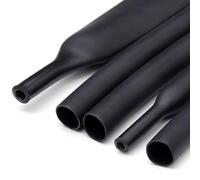 UpGBRF Tubo Termorretráctil PE De Contracción Termocontraible Relación De Contracción 3:1 con Adhesivo para Cableado Interno,Diámetro 39Mm,Negro