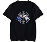 UPgentMMD Full Metal Alchemist - Camiseta de verano 100% algodón, manga corta, casual, para mujer y hombre, diseño de dibujos animados, talla S, Negro, 3XL