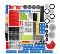 UpGLeuch Juego de piezas de repuesto para Lego Technic, 182 piezas de piezas de repuesto de ingeniería engranajes y eje, bloques de sujeción técnica piezas de repuesto conectores pines