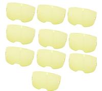 Upgrad - Paquete de 10 lentes de cubierta frontal ámbar 0700600881 compatibles con cascos de soldadura ESAB Sentinel A60, alta definición, transparente sin distorsión, no apto para uso con casco de