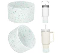 Upgrade 2PCS Protective Silicone Boot Bumper for Stanley Quencher Adventure 40oz 30oz IceFlow 20oz 30oz Tumbler Water Bottle Bottom Sleeve Cover Acce