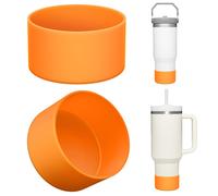 Upgrade 2PCS Protective Silicone Boot Bumper for Stanley Quencher Adventure 40oz 30oz IceFlow 20oz 30oz Tumbler Water Bottle Bottom Sleeve Cover Acce