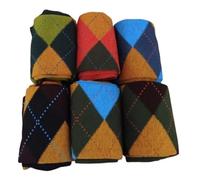 UPGRADE 3STYLE Calcetines de algodón cálido talla única hombre en caja de regalo de cartón reciclado rombo y rayas talla única mujer niño niña del 35 al 40, Cald 3, 39-44