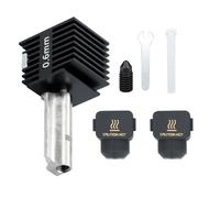 Upgrade A1 Mini Hotend cabezal de impresión de alta temperatura, boquillas de acero endurecido con 2 fundas de silicona compatibles con BambuLab A1, A1 Mini impresora 3D, accesorio extrusora (0,6 mm)