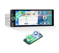 【Upgrade Android 13】 SIXWIN 2+64G Radio Coche 1 DIN Compatible Wireless CarPlay y Wired Android Auto,6.86 Pulgadas HD Pantalla táctil Reproductor con WiFi/GPS/Bluetooth/FM/USB/AUX/TF/Mirror Link