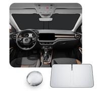 [Upgrade] CDEFG Compatible con Skoda Fabia 4 IV 2021-2025 2026 Parasol Cubiertas Parasol Parabrisas Delantero Parabrisas Auto Parasol Accesorios